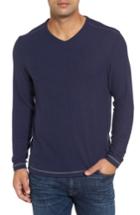 Men's Tommy Bahama 'leeward' V-neck Long Sleeve T-shirt, Size - Blue