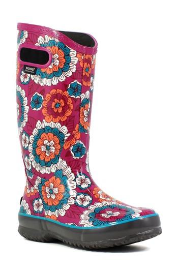 Women's Bogs Pansies Waterproof Rain Boot M - Pink