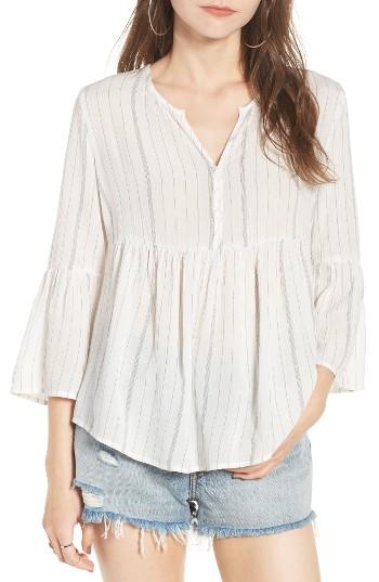 Women's Chloe & Katie Stripe Babydoll Blouse