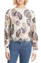 Women's See By Chloe Floral Lace Sweater