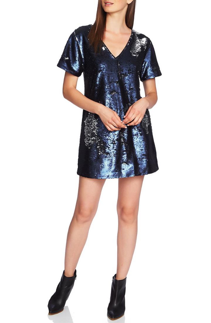 Women's 1.state Sequin Minidress - Blue