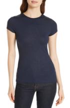 Women's Ted Baker London Amander Shimmer Fitted Tee - Blue