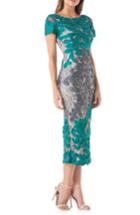 Women's Js Collections Soutache Lace Midi Dress - Grey