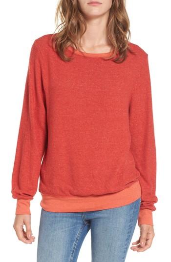 Women's Dream Scene Relaxed Sweatshirt, Size - Red
