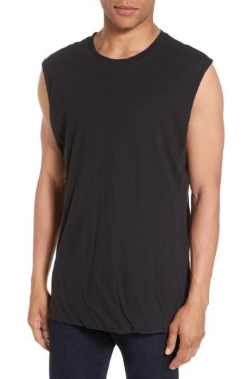 Men's Vince Double Layer Tank, Size - Black