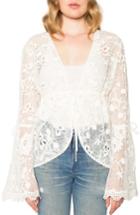 Women's Willow & Clay Lace Jacket - Ivory