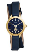 Women's Tory Burch 'collins' Double Wrap Leather Strap Watch, 32mm