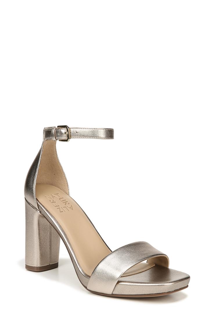 Women's Naturalizer Joy Ankle Strap Sandal M - Metallic