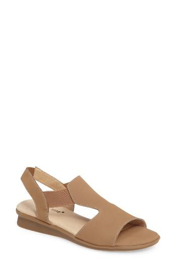 Women's David Tate Ash Sandal M - Beige
