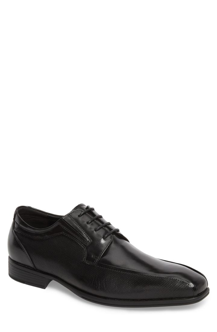 Men's Reaction Kenneth Cole Graham Embossed Bike Toe Derby .5 M - Black
