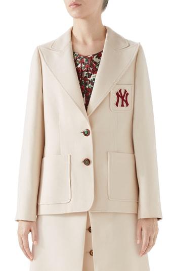 Women's Gucci Ny Patch Blazer Us / 40 It - Ivory