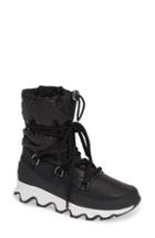 Women's Sorel Kinetic Waterproof Insulated Winter Boot .5 M - Black