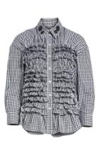 Women's Simone Rocha Beaded Smock Front Shirt Us / 6 Uk - White