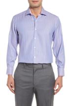 Men's Tailorbyrd Trim Fit Stripe Dress Shirt - 34/35 - Pink