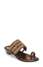 Women's Love And Liberty Sammy Toe Ring Sandal M - Brown