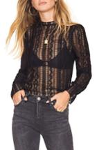 Women's Amuse Society All About That Lace Top - Black
