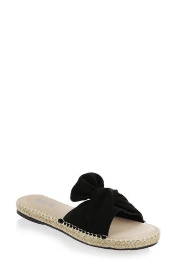 Women's Mia Kensi Knotted Slide Sandal M - Black