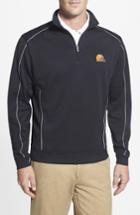 Men's Cutter & Buck Cleveland Browns - Edge Drytec Moisture Wicking Half Zip Pullover