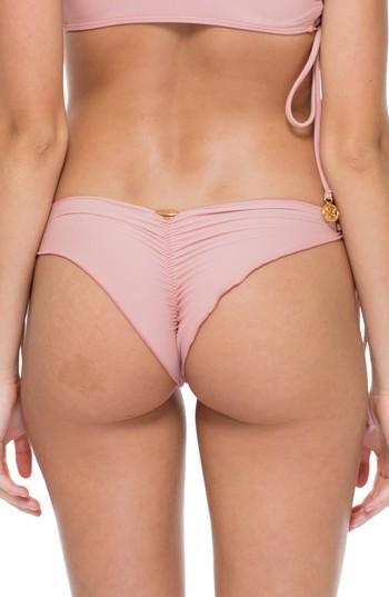 Women's Luli Fama Seamless Side Tie Brazilian Bikini Bottoms - Pink