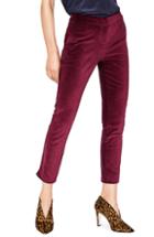 Women's Boden Slim Stretch Cotton Velvet Pants (similar To 14w-16w) - Purple