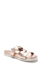 Women's Blondo Selma Waterproof Slide Sandal M - Metallic