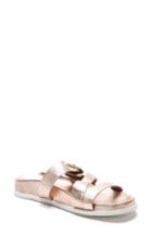 Women's Blondo Selma Waterproof Slide Sandal M - Metallic