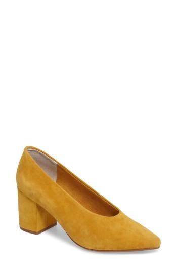 Women's Seychelles Rehearse Pointy Toe Pump M - Yellow