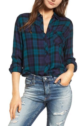 Women's Rails Hunter Plaid Shirt, Size - Blue/green
