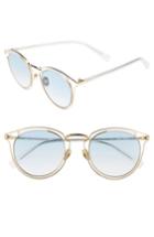 Women's Haze Edge X 50mm Modified Round Sunglasses - Sky