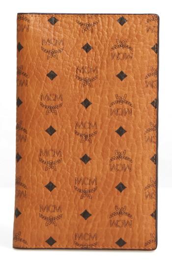 Women's Mcm Color Visetos Passport Holder - Brown