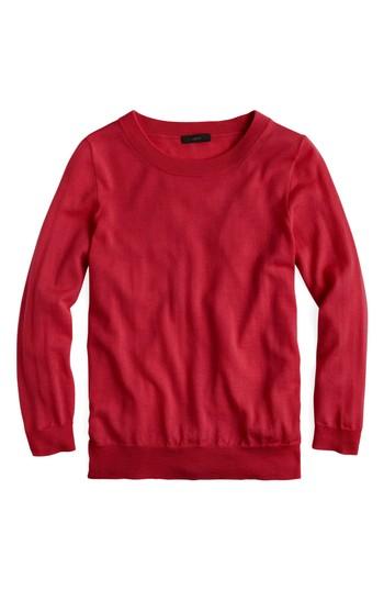 Women's J.crew Tippi Merino Wool Sweater - Burgundy