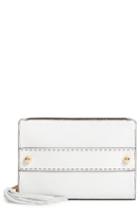 Milly Astor Leather Clutch - White