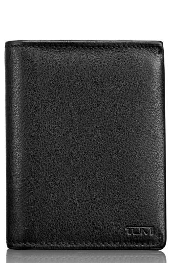 Men's Tumi Leather L-fold Wallet - Black