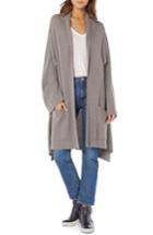 Women's Michael Stars Shawl Collar Cashmere Blend Cardigan - Grey