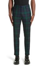 Men's Burberry Serpentine Check Wool Pants - Blue