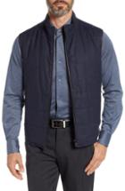 Men's Corneliani Id Reversible Wool Vest Us / 50 Eu R - Blue