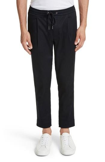 Men's Moncler Flag Trim Trousers Eu - Blue