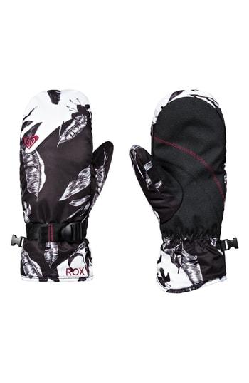 Women's Roxy Jetty Print Snow Sport Mitts - Black