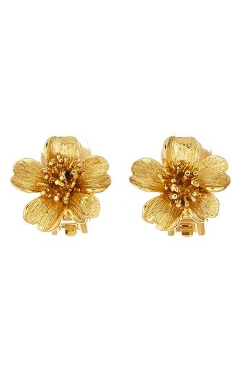 Women's Oscar De La Renta Delicate Flower Earrings