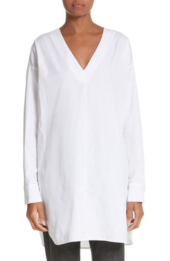 Women's Max Mara Jolly Cotton Poplin Tunic - White