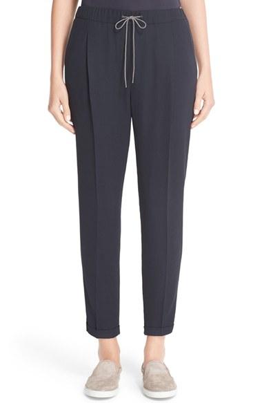 Women's Fabiana Filippi Pleated Twill Jogger Pants