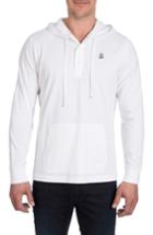 Men's Psycho Bunny Delano Henley Hoodie - White