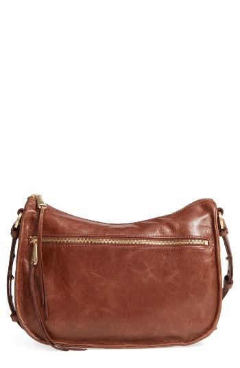 Hobo Karder Leather Crossbody Bag - Brown