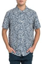 Men's Rvca Barrow Short Sleeve Woven Shirt, Size - Ivory