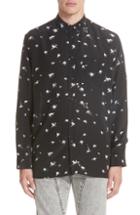 Men's Givenchy Splatter Print Silk Shirt