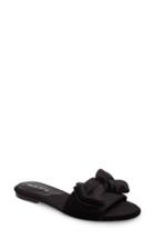 Women's Charles David Bow Slide Sandal .5 M - Black