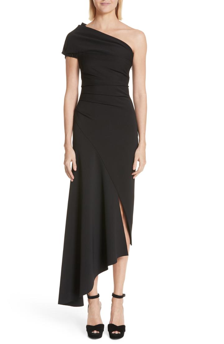 Women's Oscar De La Renta Asymmetrical One-shoulder Dress