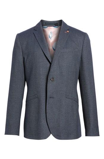 Men's Ted Baker London Beek Trim Fit Sport Coat (l) - Grey