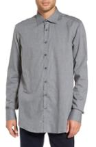 Men's Sand Trim Fit Sport Shirt, Size - Grey