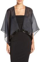 Women's Badgley Mischka Organza Poncho
